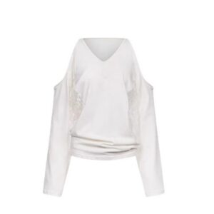 Lace Panel Long Sleeves