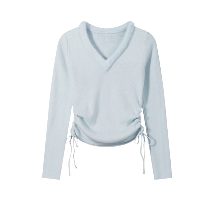 Drawstring Warm Long Sleeves